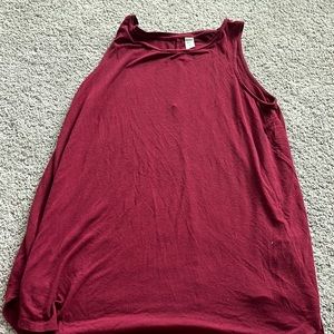 women’s medium burgundy luxe old navy tank